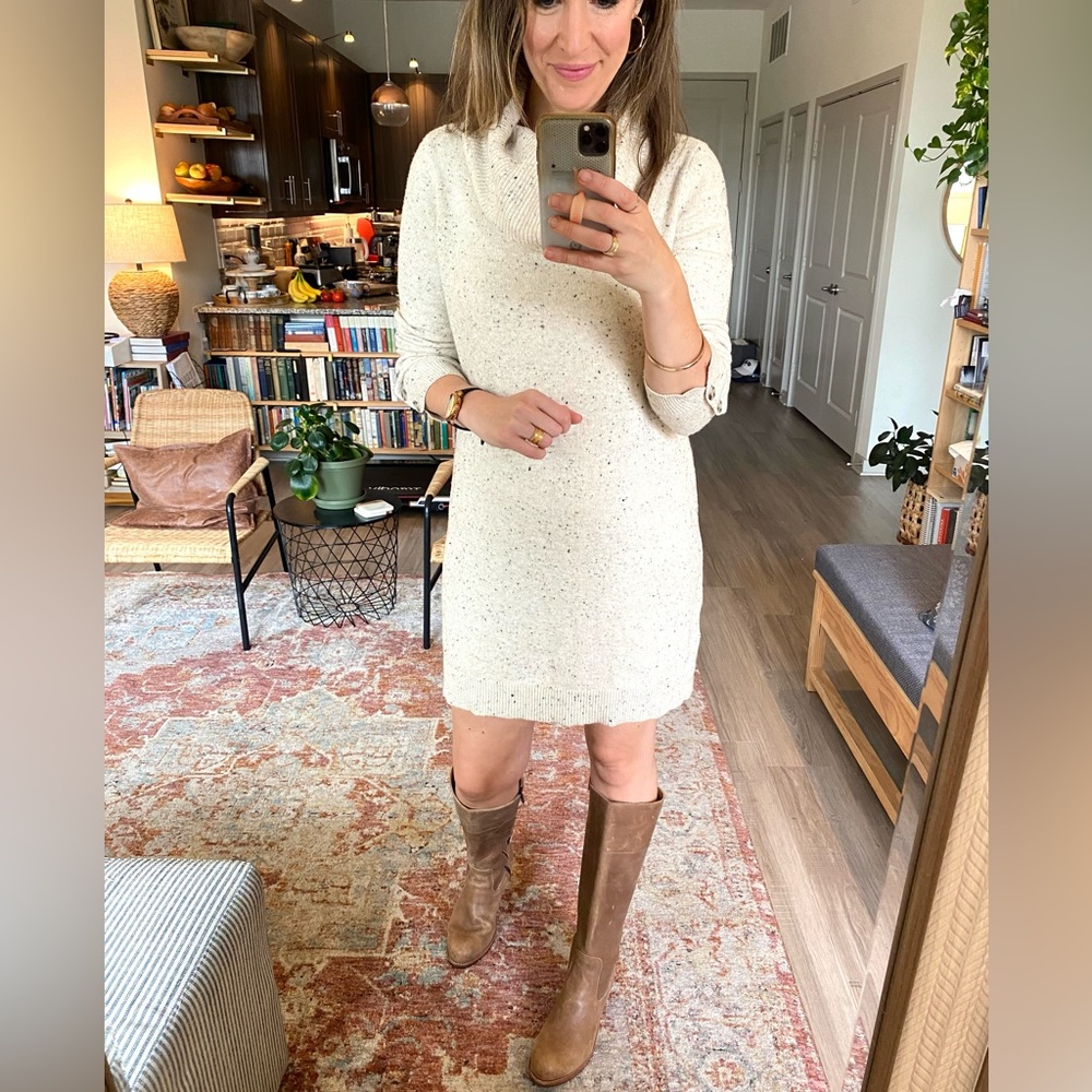 LOFT Cowl Neck Sweater Dress